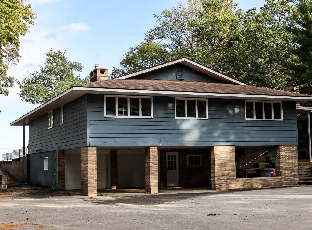 Big Blue House on Lake Huron
